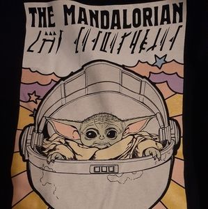 Children's star wars baby yoda mandalorian shirt